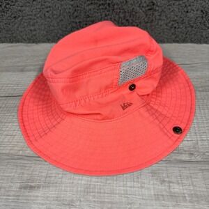 REI‎ Bucket Hat Cap Girls 7Y-14Y Pink Salmon Adjustable Strap Vented Summer Walk